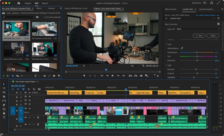 Video editing software