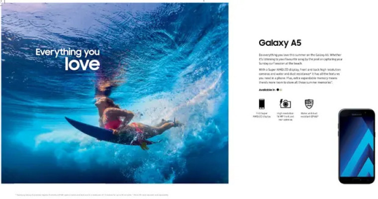 A misleading ad from Samsung