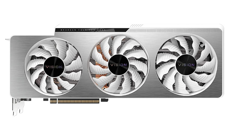 The Gigabyte RTX 3080 Ti Vision in white color