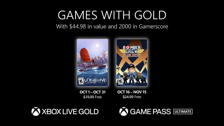 October Games with Gold has Windbound and Bomber Crew - Vimarsana News