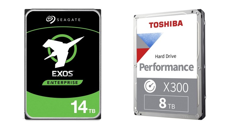 Seagate Exos and Toshiba X300 hard disk